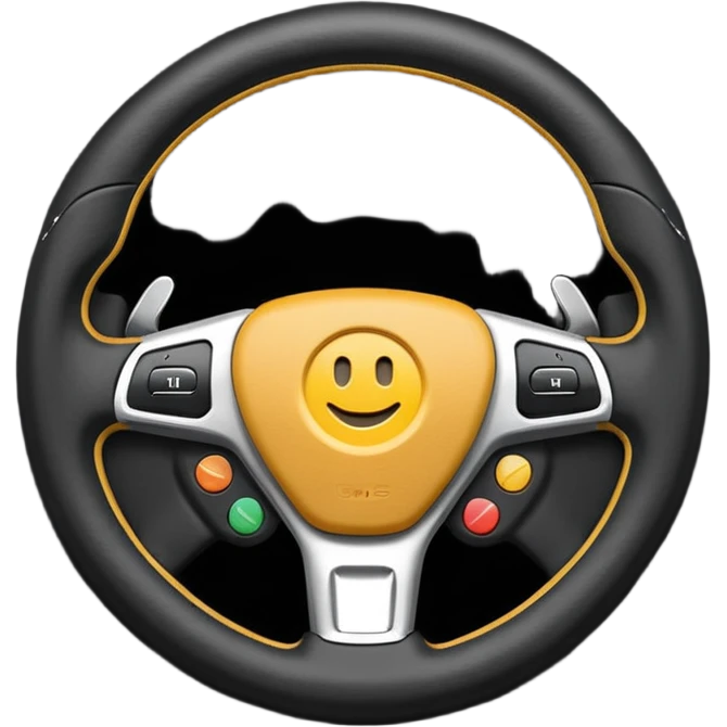 steering wheel emoji