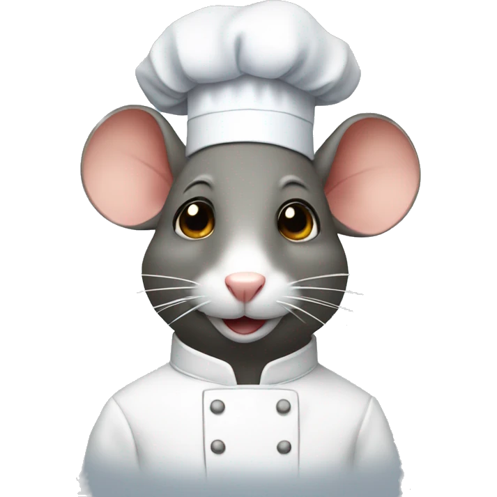 Rat with chef hat emoji