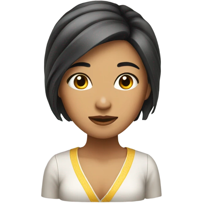 Chica de cabello chino  emoji