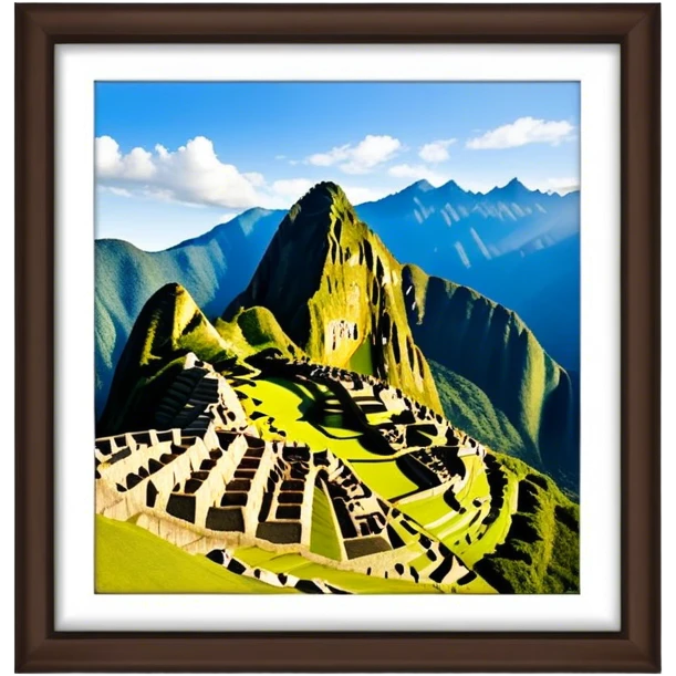 machu pichu, no frame emoji