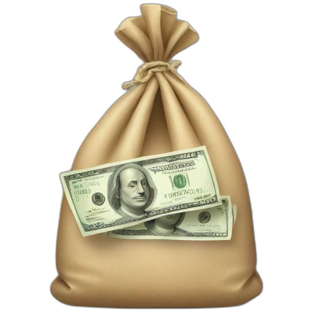 bag of dollars emoji