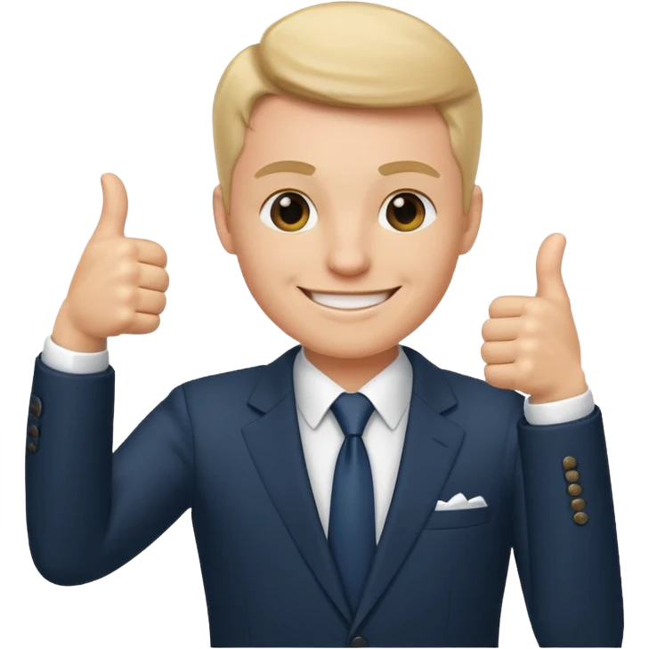 Boss with thumbs up emoji