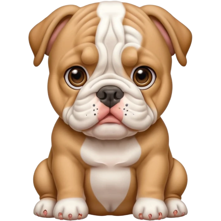 English bulldog puppy emoji