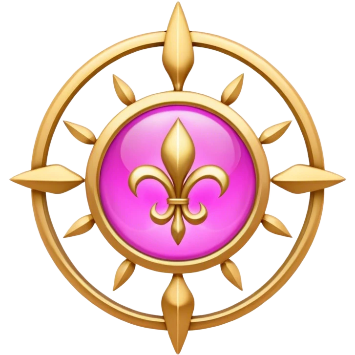 Pink gold spirituality emoji