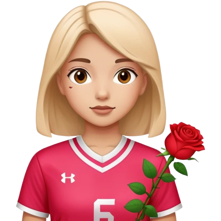 Sport rose Girl  emoji