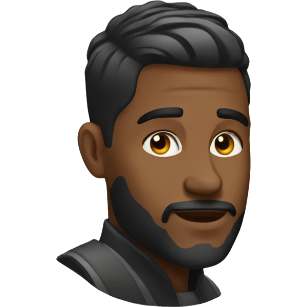 Low taper haircut on man emoji
