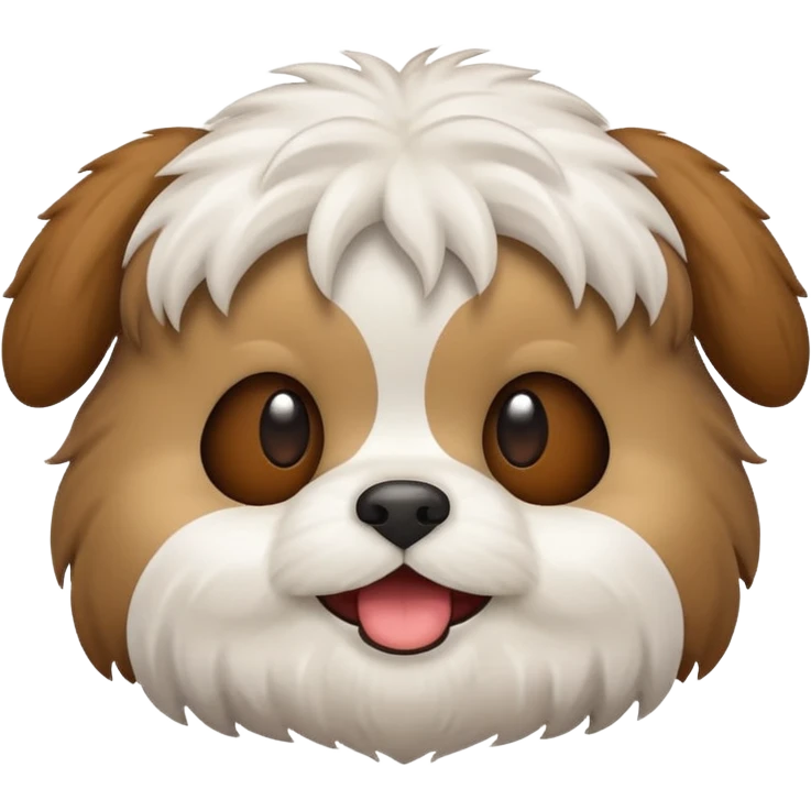 Crie emoji dog shitzu emoji