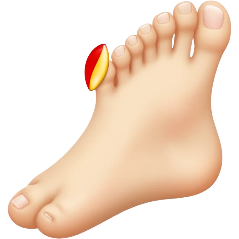 😛🦶🏻 emoji