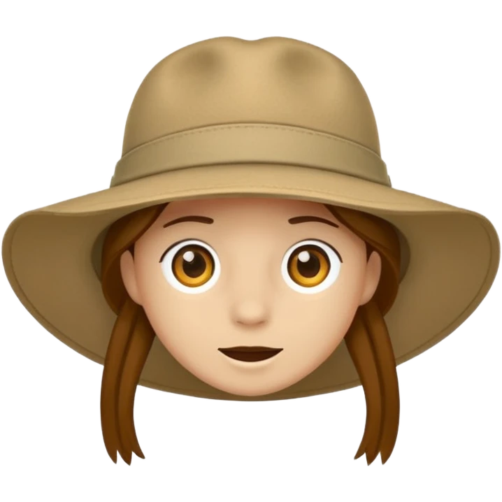 just safari hat no head emoji