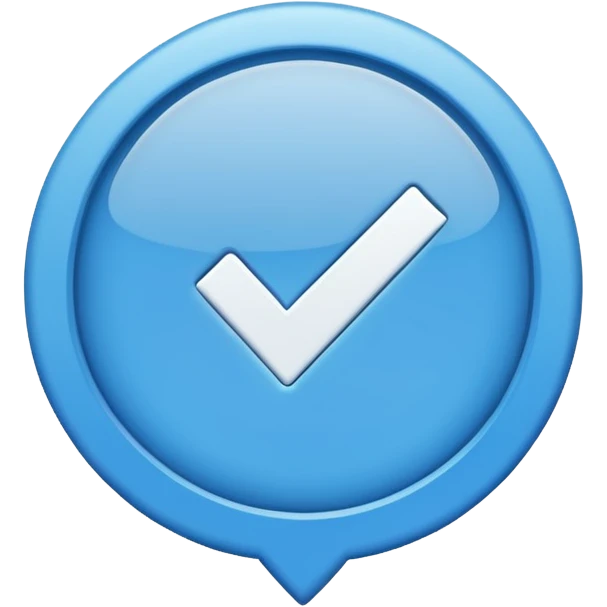blue checkmark verifications  emoji
