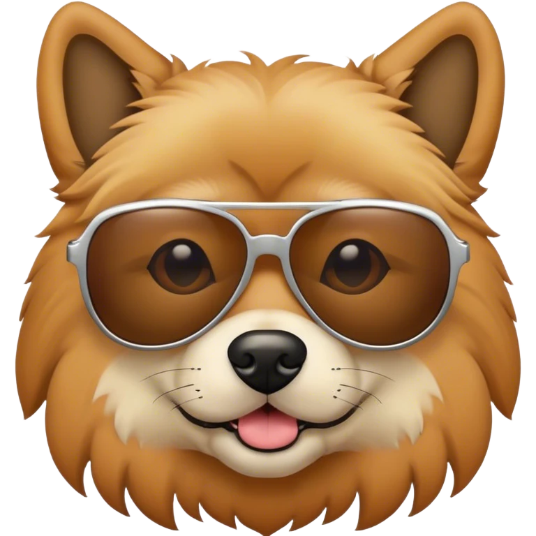 Dog wearing sunglasses  emoji