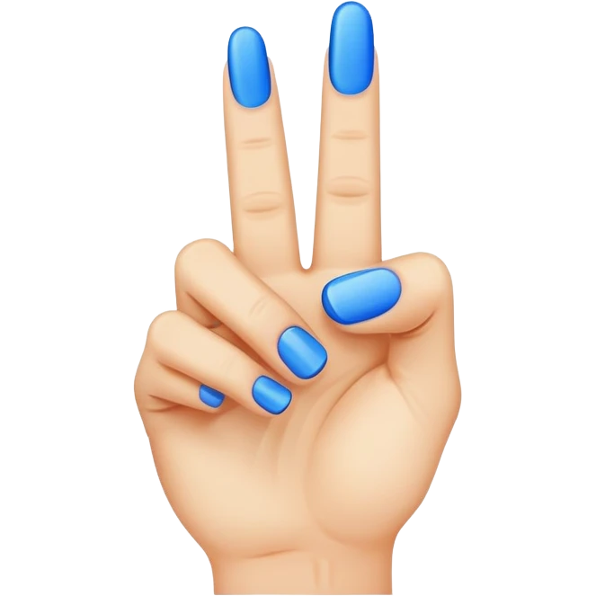 blue middle finger  emoji