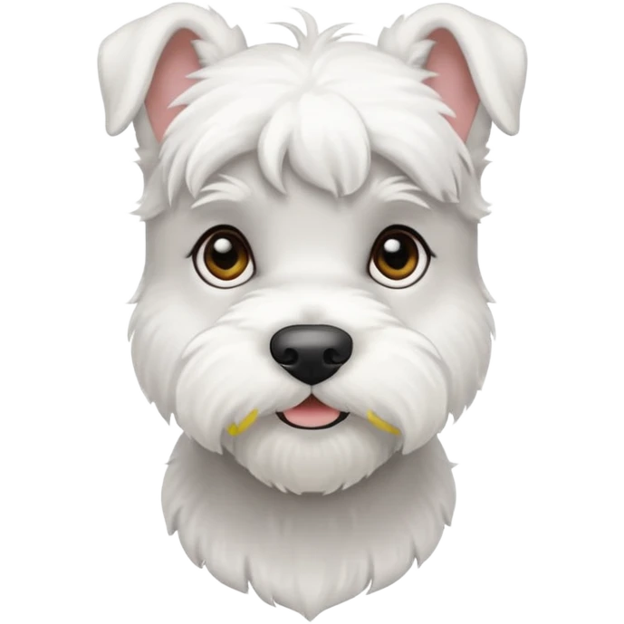 minature white schnauzer emoji