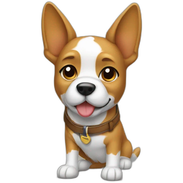 Dog in boots emoji