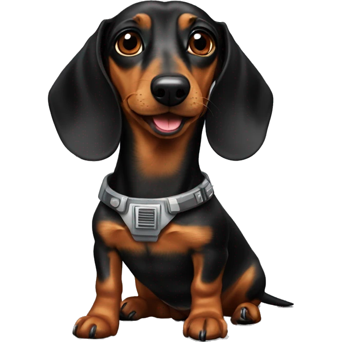 Dachshund and star wars  emoji