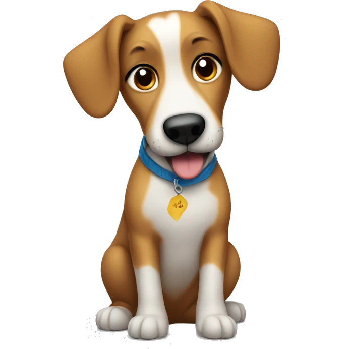 A dog saying kindness matters emoji