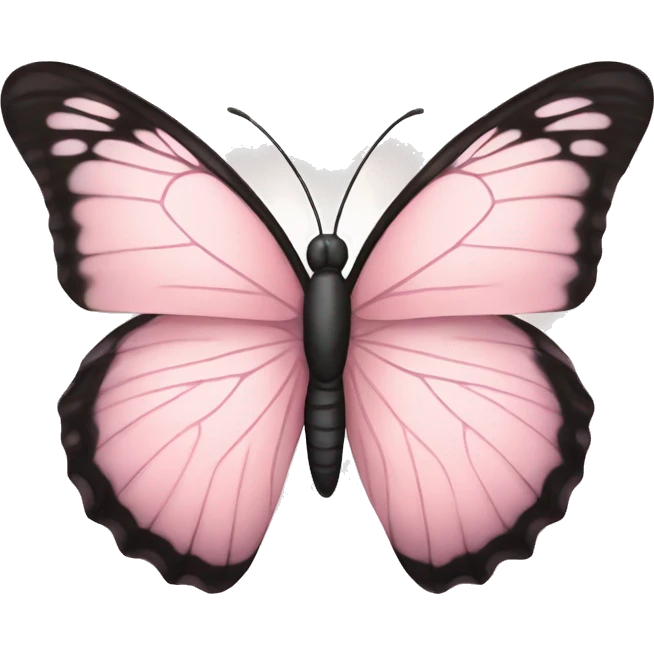 Soft Light pink butterfly emoji