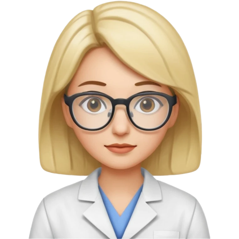 gözlüklü bilim insanı kadın emoji