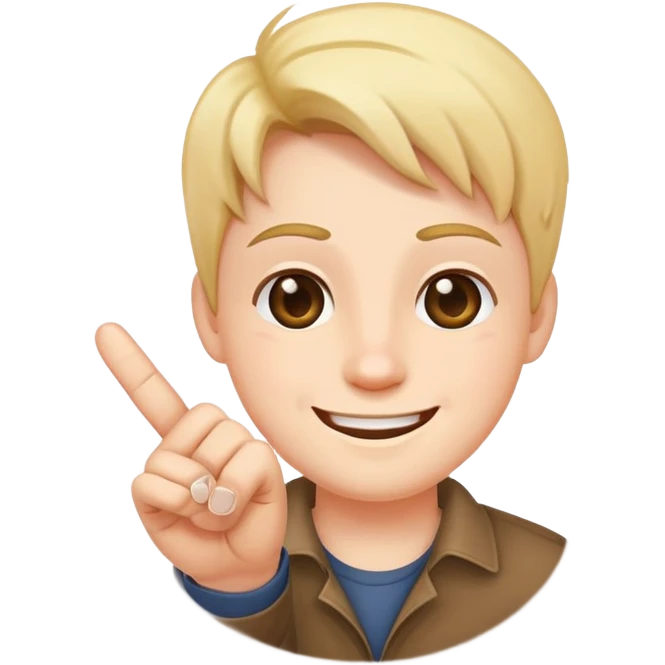 Mixe les deux emoji :🥰🖕🏻 emoji