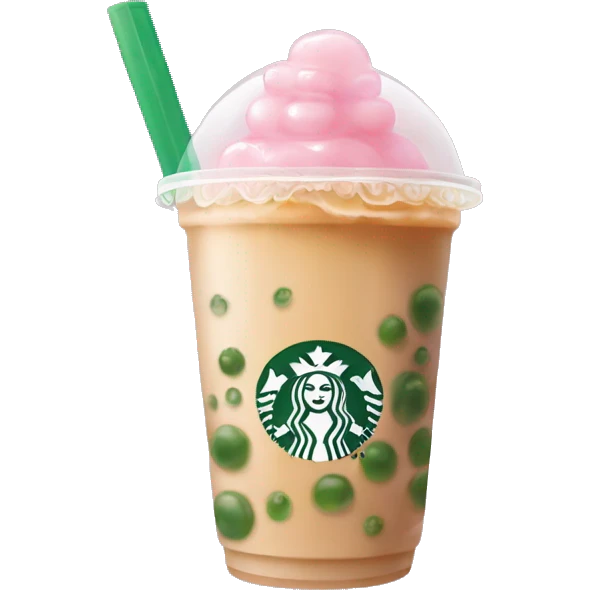 Bubble tea starbucks emoji
