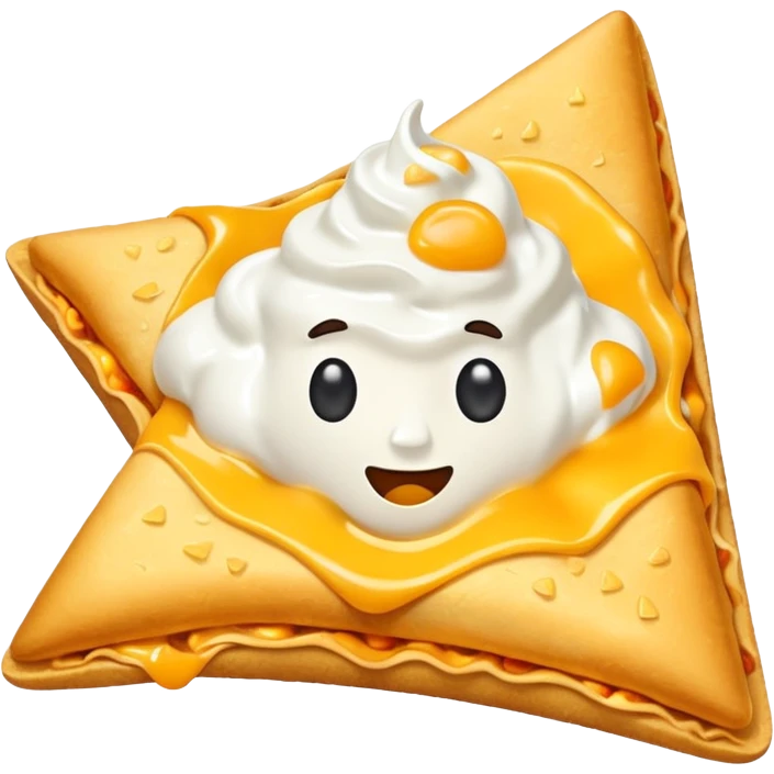 one single triangle nachos without face emoji