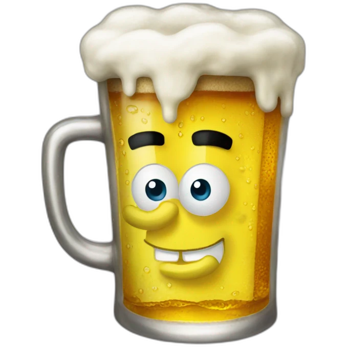 Spongebob beer emoji
