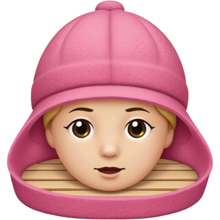 Only Sauna-hat pink emoji