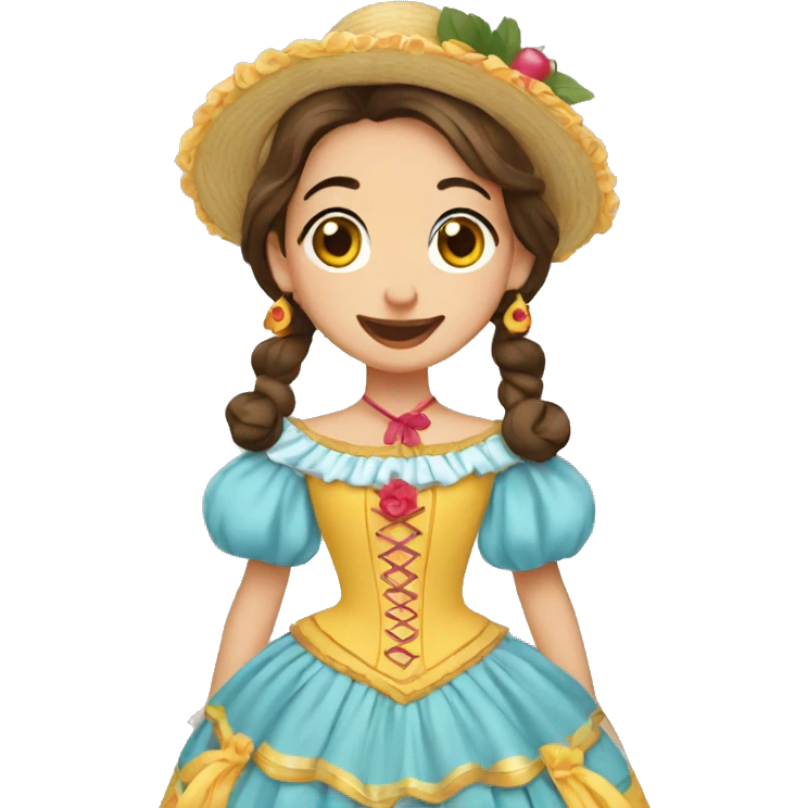 Fallera valenciana emoji