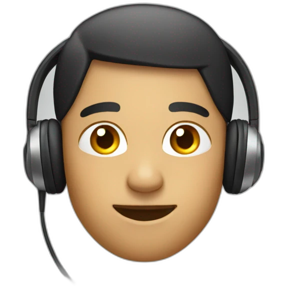 Person with just one earphone on their ear emoji
