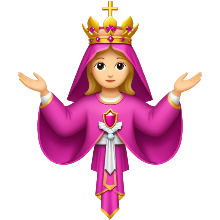 ave maria's emblem with a touch OF MAJENTA emoji