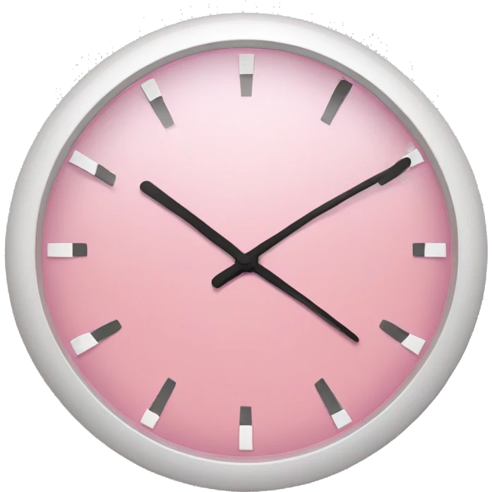 light pink clock  emoji
