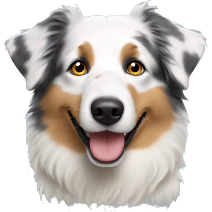 White Australian shepherd emoji