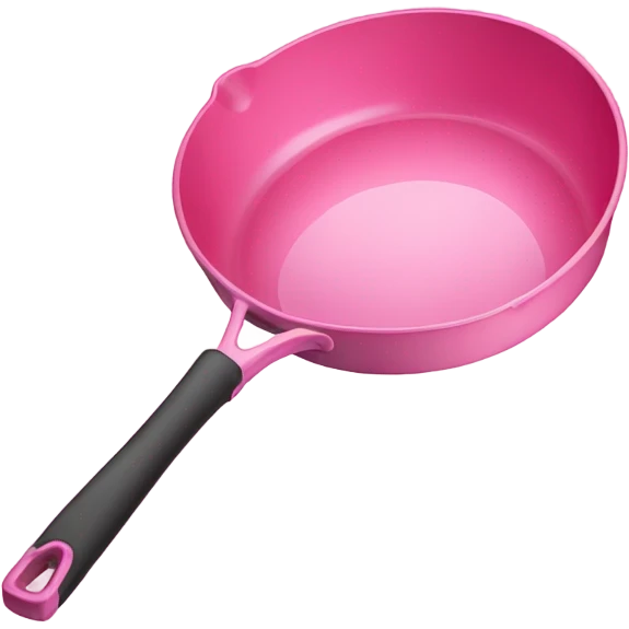 Pink frying pan emoji