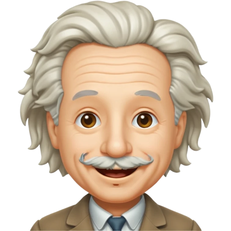 Einstein guiñando un ojo emoji
