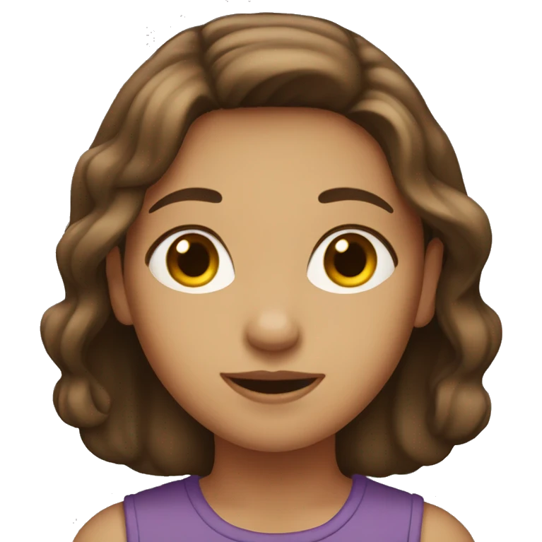 the brown-haired girl emoji