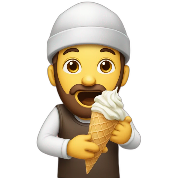 jew eating ice cream emoji