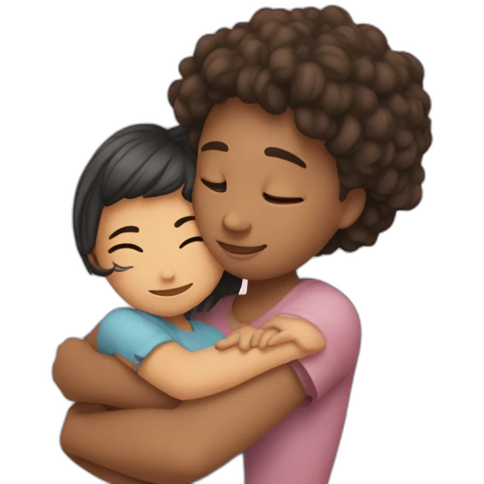 girl hug a texudo docat emoji