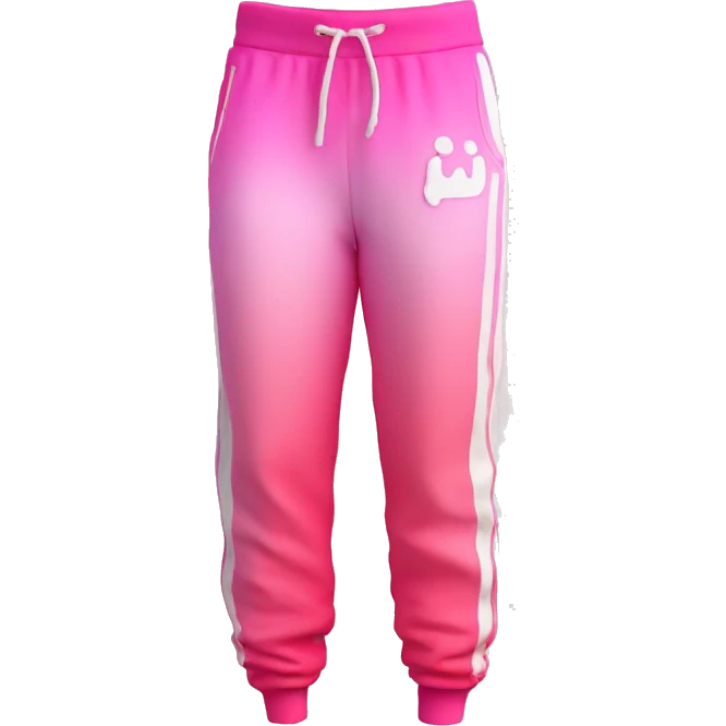 Pink ombre juicy tracksuit pants  emoji