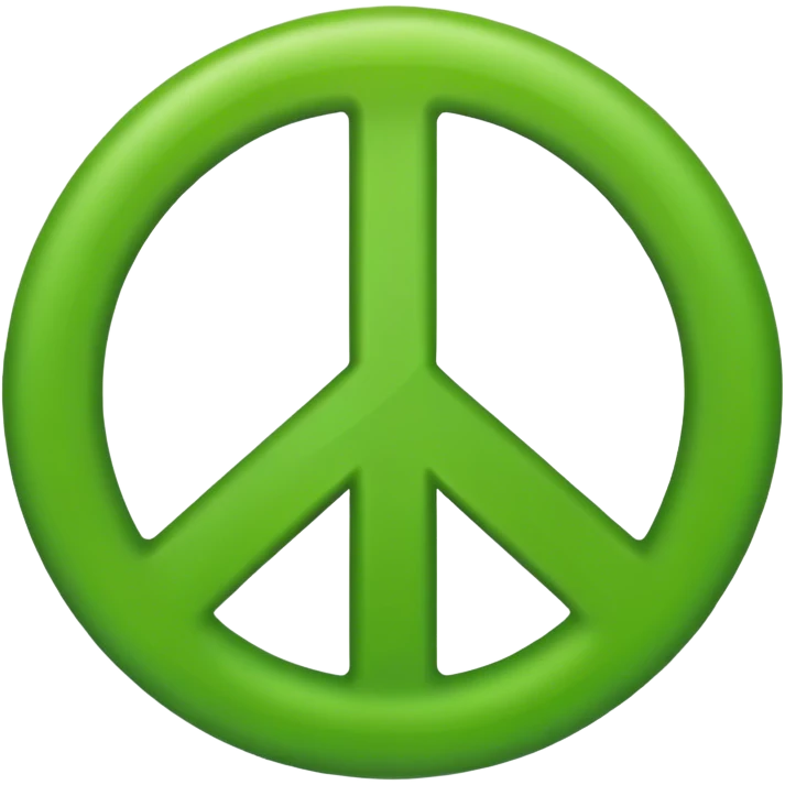 Green peace emoji
