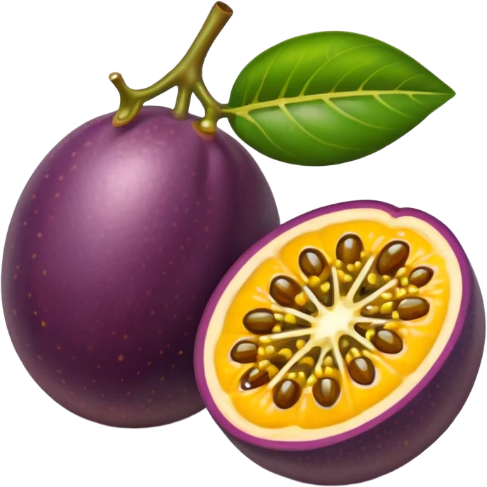 passionfruit and mango passionate emoji
