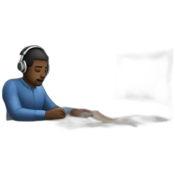 allnighter-work-at-desk-with-night-sky-and-headphones emoji