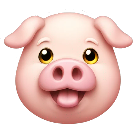 Fat pig emoji