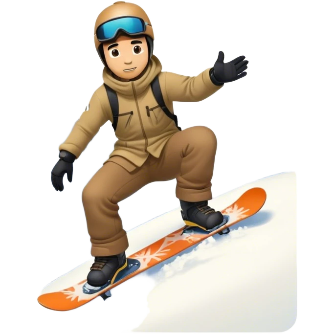 birthday asian guy snowboarding mountain emoji