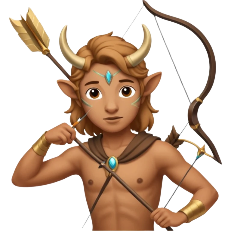 Cenatur with bow and arrow emoji