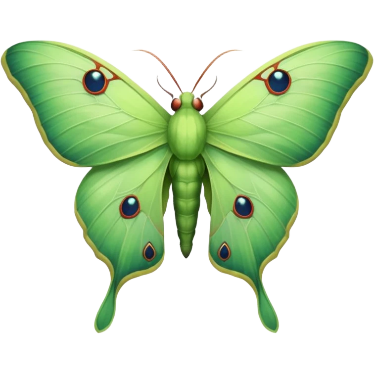 Luna moth emoji