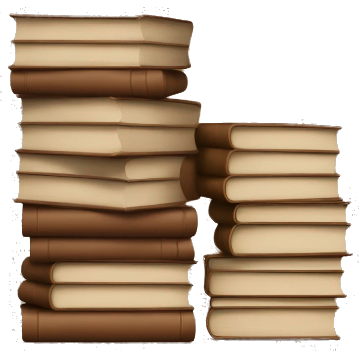 stack of brown books emoji