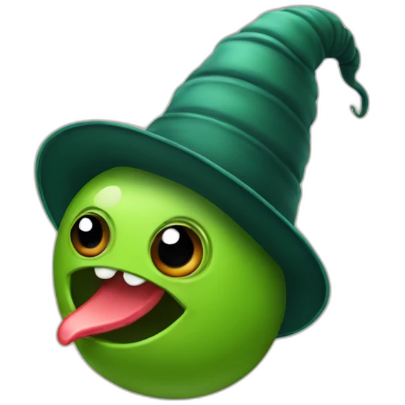 leech in hat emoji