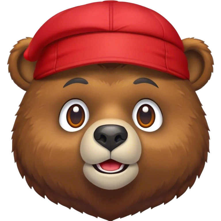 Bear Witz red cap emoji