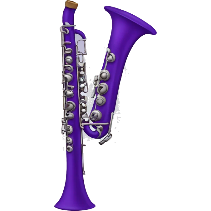 purple flöte emoji