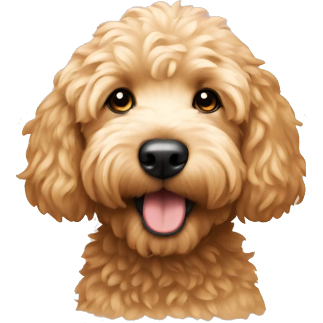 Mini golden doodle emoji